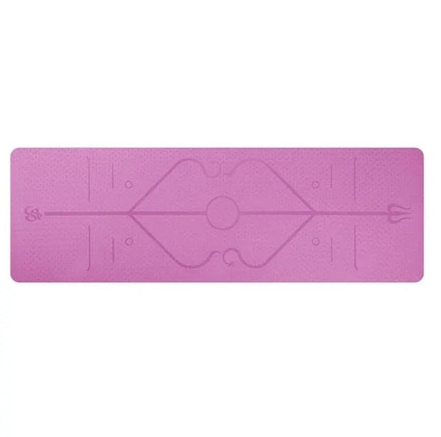 TPE Yoga Mat with Position Line