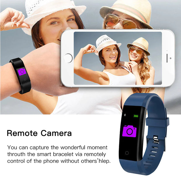 Fitness Smart Watch Activity Tracker Heart Rate For Women Men Oxygen BP Monito