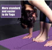 TPE Yoga Mat with Position Line